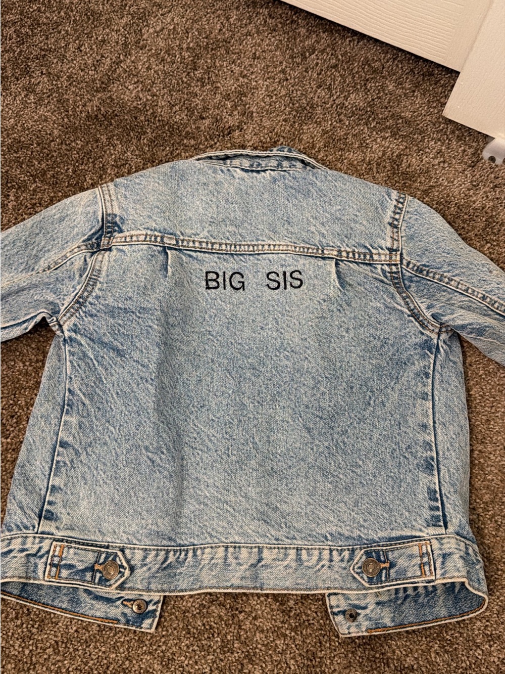 Zara Light Blue Denim Jacket with embroidery